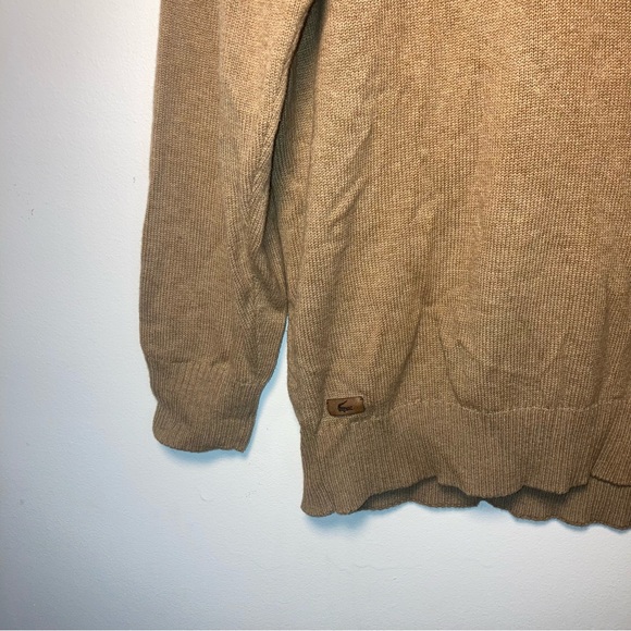 Mens Lacoste 1/4 zip sweater, tan, size 6/XL, EUC! - Picture 3 of 4